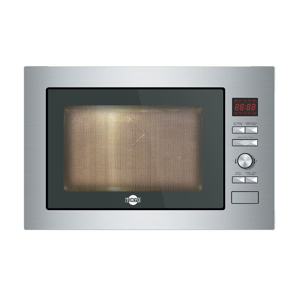 COD:111000618 - MICROONDAS EMPOTRABLE TOKYO 25LTS INOX DIGITAL C/GRILL Y VISOR