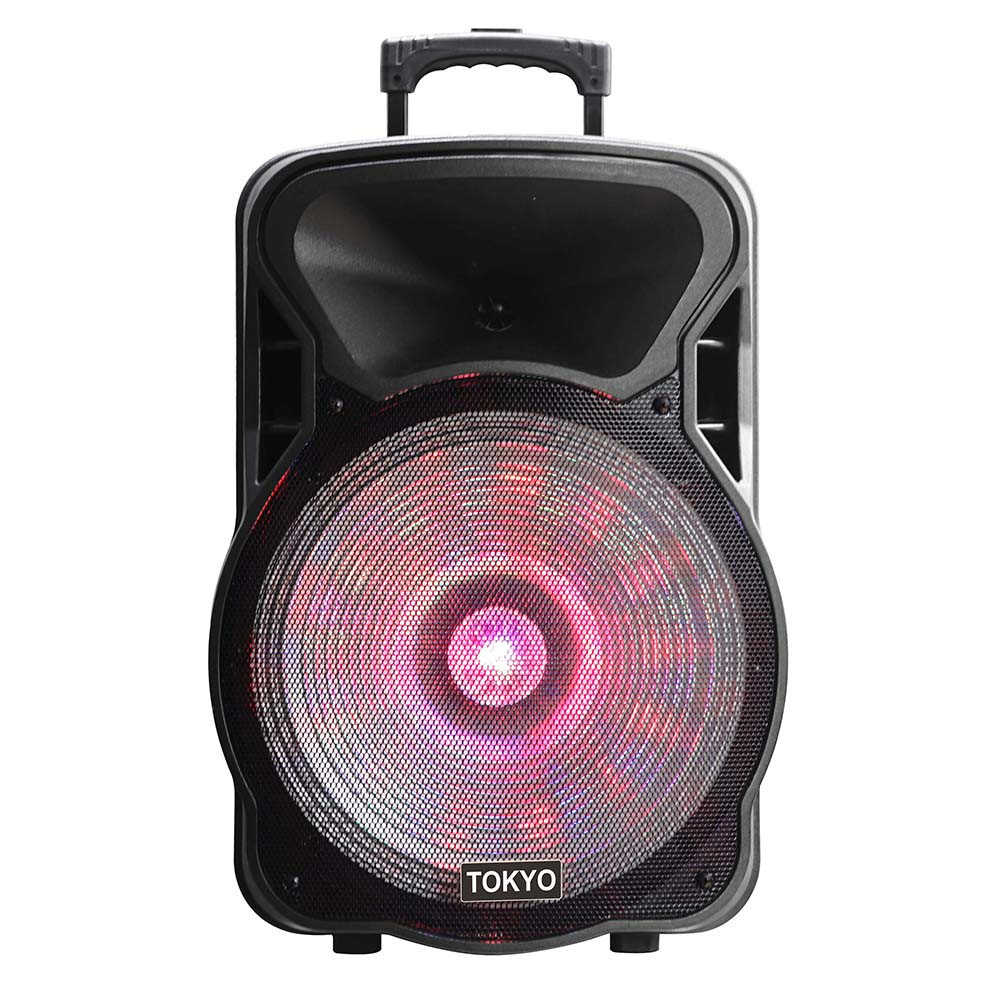 COD:111000672 - PARLANTE TOKYO PARTY 15 BATERIA 6600mAh BLUETOOH FM/USB 2 MICROFONOS