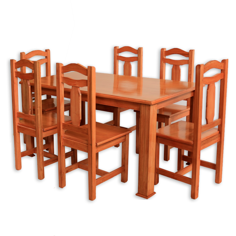 COD:1881 - JUEGO COMEDOR CBC MACIZO 6 SILLAS