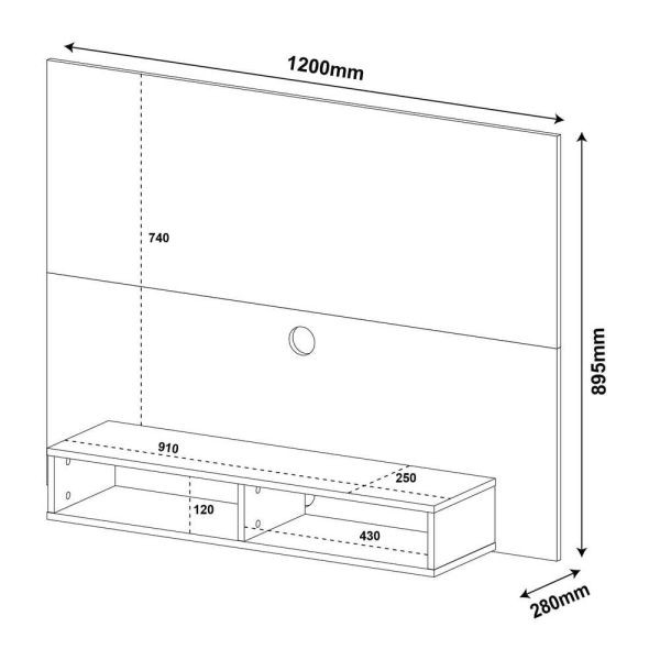 COD:4331 - PANEL MOVELMAX FLASH IMBUIA