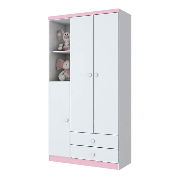 COD:444259996 - ROPERO 3 PUERTAS BALA DE MENTA I110 HENN BLANCO|FLEX