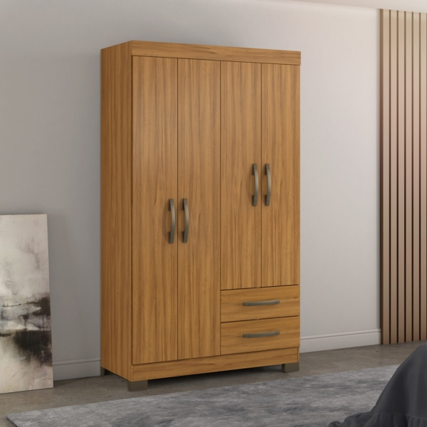 COD:444282116 - ROPERO 4 PUERTAS NT5005 NOTAVEL FREIJO TREND